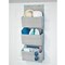 mDesign Fabric Over Door Hanging Storage Organizer, 3 Pockets, 2 Pack